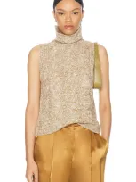 Sablyn Saige Top In Marled Matte Gold