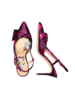 Sachin & Babi Lenox Obi-bow Slingback In Purple