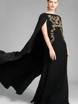 Sachin & Babi Vittoria Gown In Black