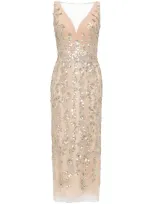 Saiid Kobeisy Sequin-embellished Dress In Neutrals