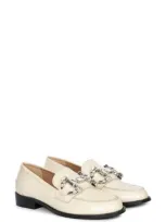 Saint G Livia Bit Loafer In Off White