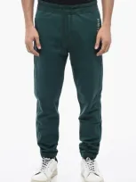 Saint Laurent Fleece Sweatpants In Green