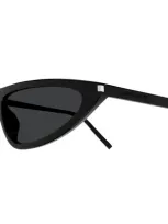 Saint Laurent Eyewear Sunglasses In 001 Black Black Black