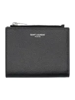 Saint Laurent Foldable Wallet In Black