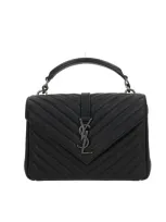 Saint Laurent Handbags. In Black