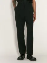 Saint Laurent High-waisted Tailored Pants In Black