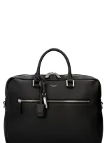 Saint Laurent Sac De Jour Full-grain Leather Briefcase In Black