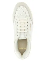 Saint Laurent Sneakers In Blanc Optic+coffe White