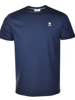 Sandbanks Badge Logo T-shirt Navy In Blue