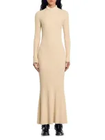 Sandro Elorine Dress In Beige