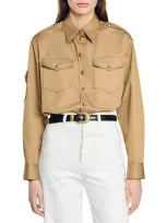 Sandro Martin Blouse In Camel