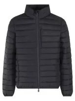 Save The Duck Padded Zip-up Jacket In Grey