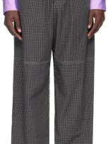 Sc103 Multicolor Check Trousers In Earth