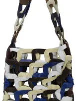 Sc103 Multicolor Medium Links Tote In Quill