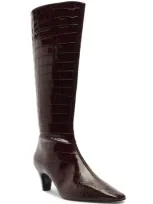 Schutz Dellia Up Knee High Boot In Black