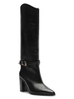 Schutz Women's Maryana Belt Block Boots In Black