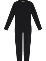 Sergio Rossi X Wolford - Turtle Neck Jumpsuit In Black