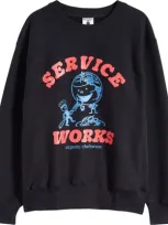 Service Works Chefswear Organic Cotton Graphic T-shirt In Black