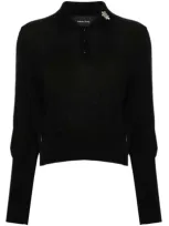 Simone Rocha Crystal-embellished Cardigan In Black /pearl/clear