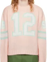 Sky High Farm Workwear Pink '12' Jersey Sweater