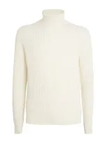 Slowear Virgin Wool Turtleneck Sweater In Ivory