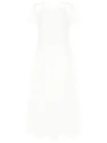 Sofie D'hoore Mesh Sheer Maxi Dress In White