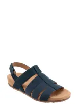 Softwalk Burnaby Slingback Sandal In Navy Nubuck