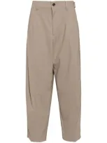 Songzio Bias Carrot Pants In Neutrals