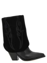 Sonora Rancho Reverse Boots, Ankle Boots Black