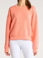 Spanx ® Airessentials Crewneck Sweatshirt In Sunset Peach