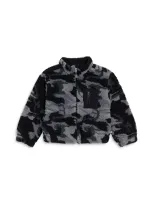 Splendid Boys' Camo Sherpa Jacket - Little Kid In Lead Camo