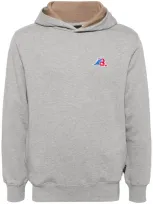 Sport B. By Agnès B. Logo Patch Hoodie In Grey