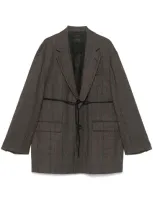 Stein Single-breasted Blazer In Braun