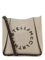 Stella Mccartney Cappuccino Canvas Crossbody Bag In Birch