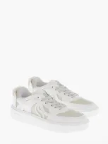 Stella Mccartney Eco-leather S-wave Sneakers With Suede Detail In White