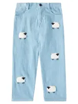 Stella Mccartney Kids' Corduroy Pants In L.blue