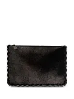 Stella Mccartney Falabella Clutch Bag In 黑色