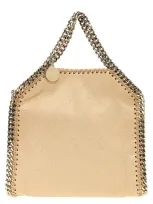 Stella Mccartney Falabella Tiny Hand Bags In Beige