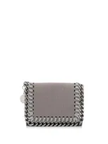 Stella Mccartney Falabella Tri-fold Wallet In Grey