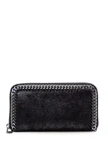 Stella Mccartney Falabella Wallet In Black