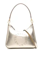 Stella Mccartney Faux Leather Grained Bag In Dorado