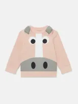 Stella Mccartney Horse Graphic Sweatshirt In Peach Pink