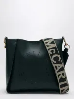 Stella Mccartney Logo Dark Green Shoulder Bag