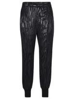 Stella Mccartney Lurex Joggers In Black