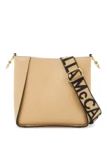 Stella Mccartney Mccartney Logo Shoulder Bag In Neutrals