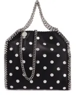 Stella Mccartney Mini Falabella Tote Bag With Studs In Black