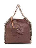 Stella Mccartney Mini Tote Bag In Chocolate Brown