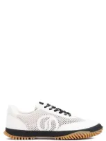 Stella Mccartney S-wave Metallic Net Trainer Sneakers In Silver Grey