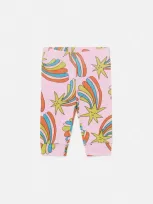 Stella Mccartney Shooting Stars Leggings In Pink Multicolor