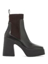 Stella Mccartney Skyla Sock Ankle Boots With Heel In Multicolor